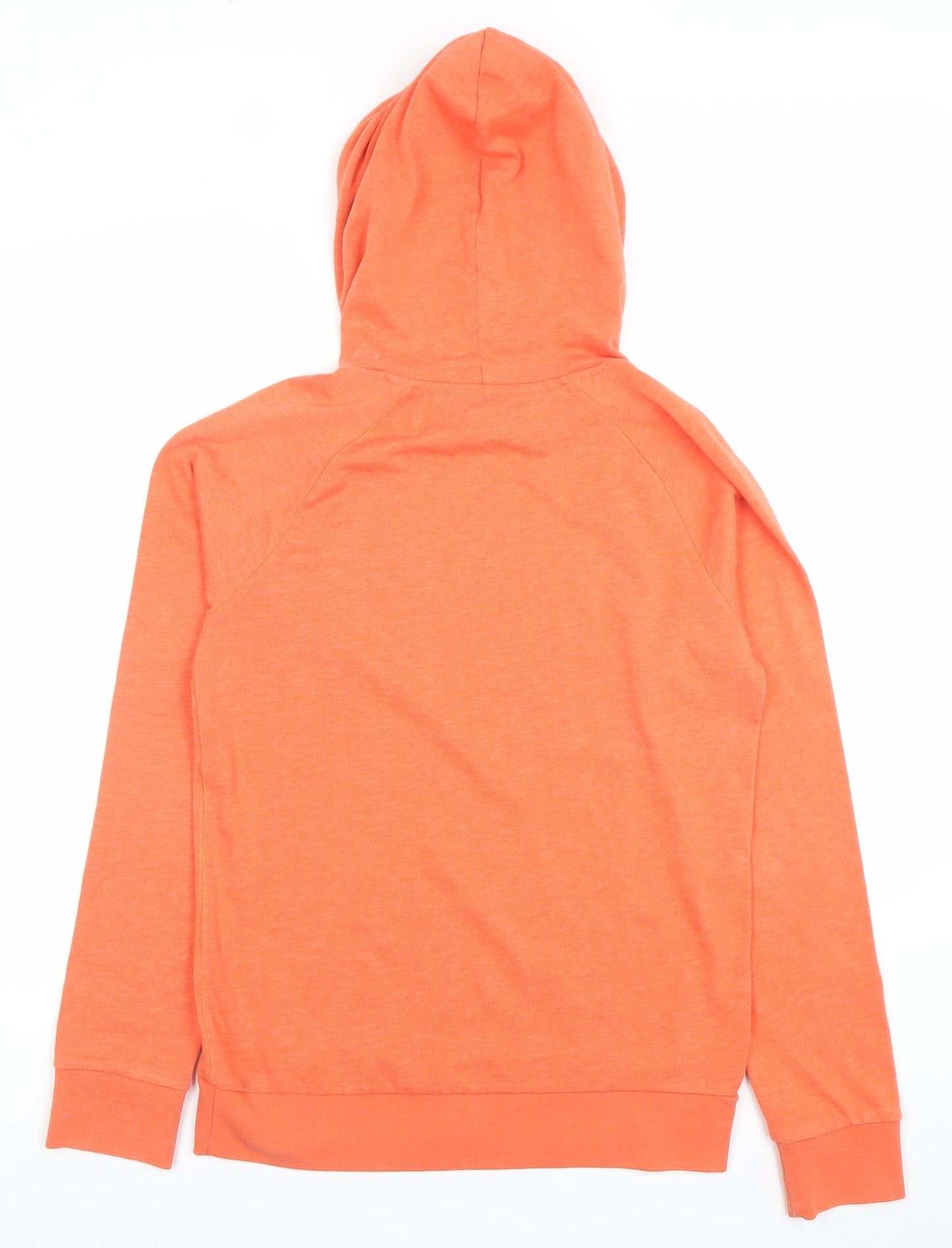 H&M Boys Orange Graphic Pullover Hoodie Size 12-14 Years Cotton Blend