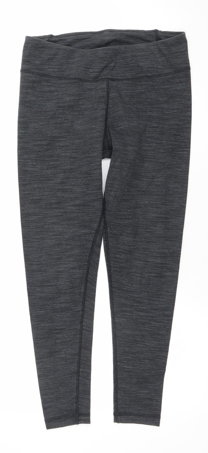 Reebok Women's Black L Leggings | Stretch Activewear Trousers