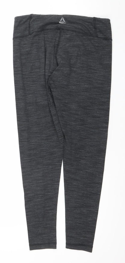 Reebok Women's Black L Leggings | Stretch Activewear Trousers