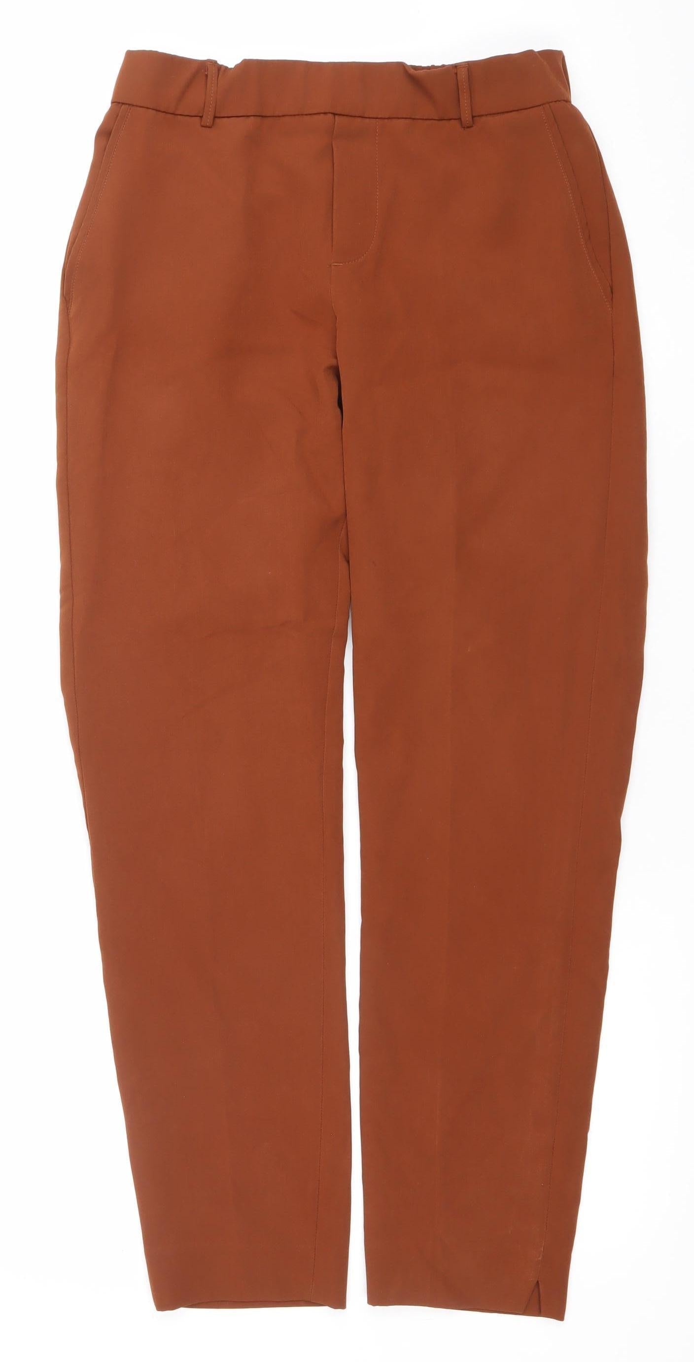 Only Women Brown Chino Trousers S Regular 32in Waist