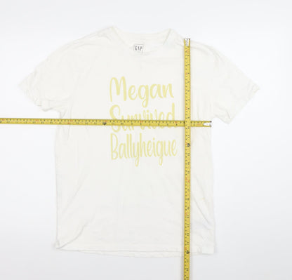 GAP Women's White Classic T-Shirt XS Short Sleeve Cotton Casual