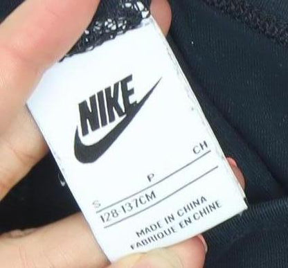 Nike Girls Black Ankle Leggings Size 8-9 Years Activewear