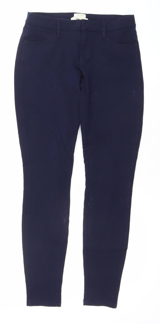 J.Crew Women's Blue Skinny Gigi Pant Visco-Nylon Stretch 2XS