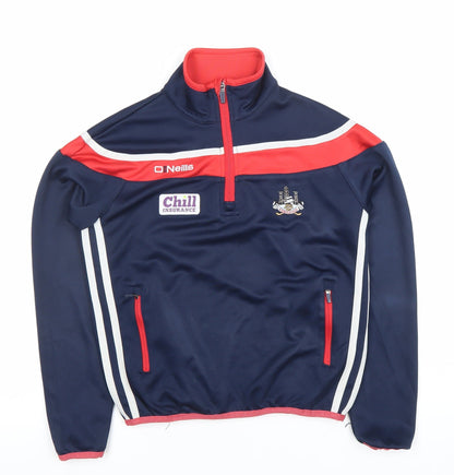 O'Neills Boys Blue 9-10 Years Sports 1/4 Zip Sweatshirt