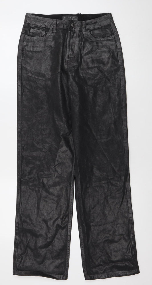 Denim Co Women’s Black Straight Leg Jeans Size 6 Cotton Classic Style