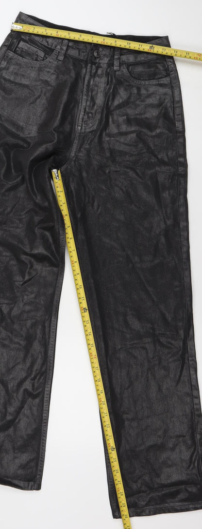 Denim Co Women’s Black Straight Leg Jeans Size 6 Cotton Classic Style