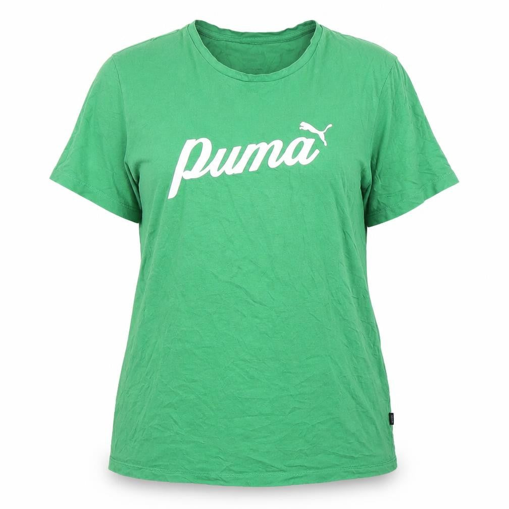 Womens UK Size XL PUMA Green Basic T-Shirt