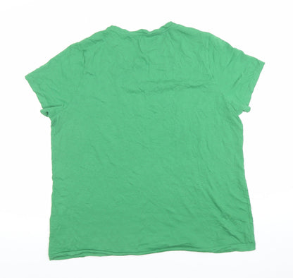 Womens UK Size XL PUMA Green Basic T-Shirt