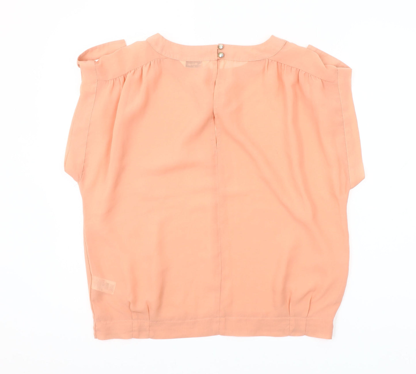 Miss Selfridge Women's Orange Short Sleeve Blouse Size 12