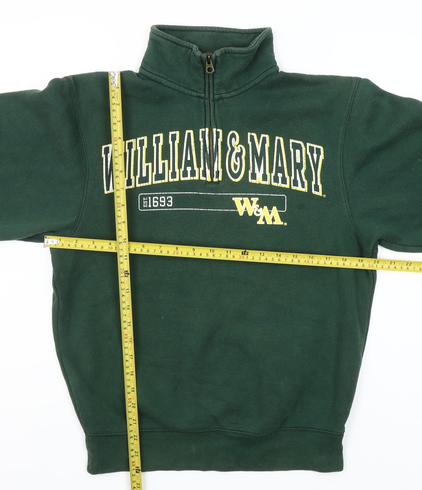 JanSport Women’s Green 1/4 Zip William & Mary Fleece Sweatshirt S