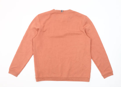 Ted Baker Men's Orange Crew Neck Pullover Sweatshirt Size L