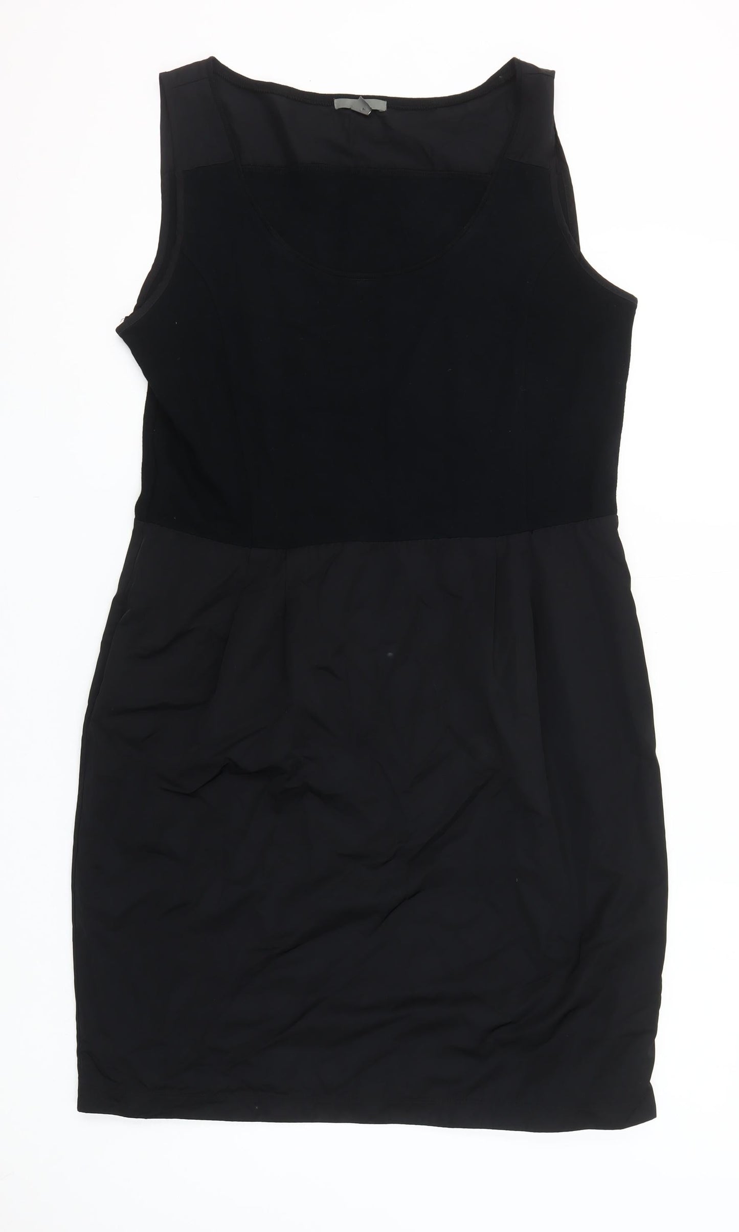 Gap Women’s Black Sleeveless Sheath Dress Size L Viscose Blend