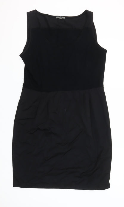 Gap Women’s Black Sleeveless Sheath Dress Size L Viscose Blend