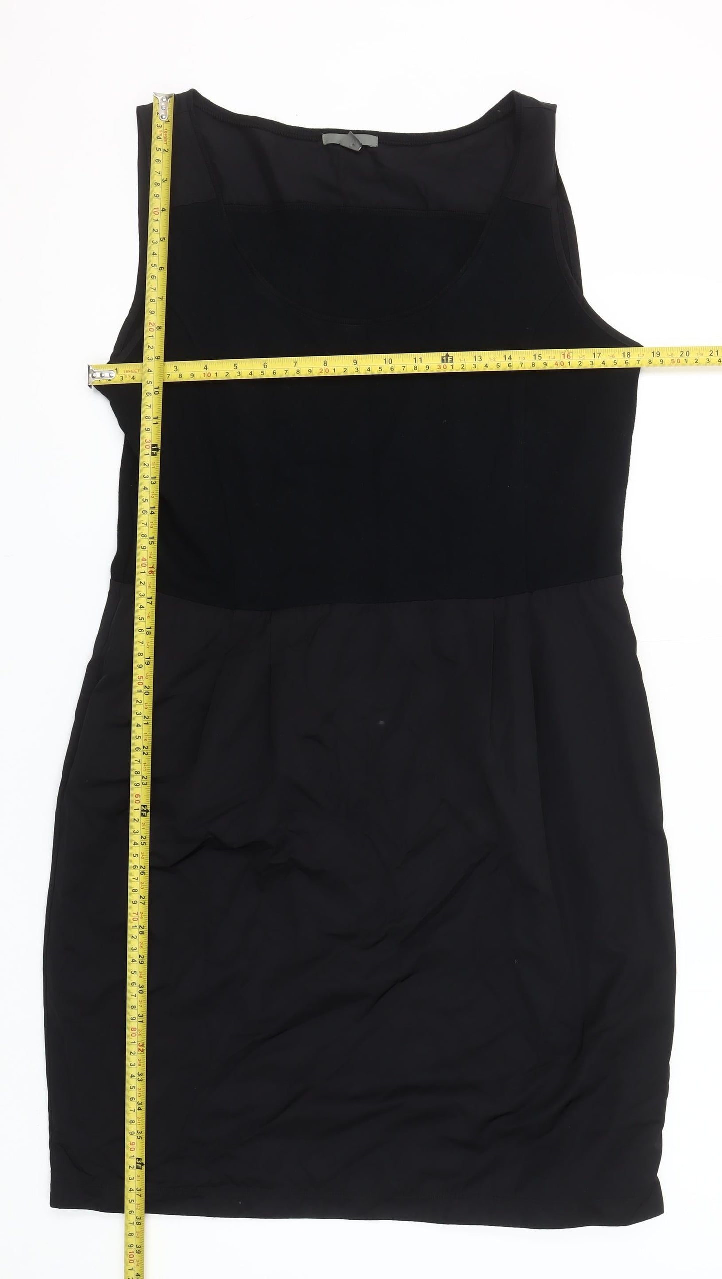 Gap Women’s Black Sleeveless Sheath Dress Size L Viscose Blend