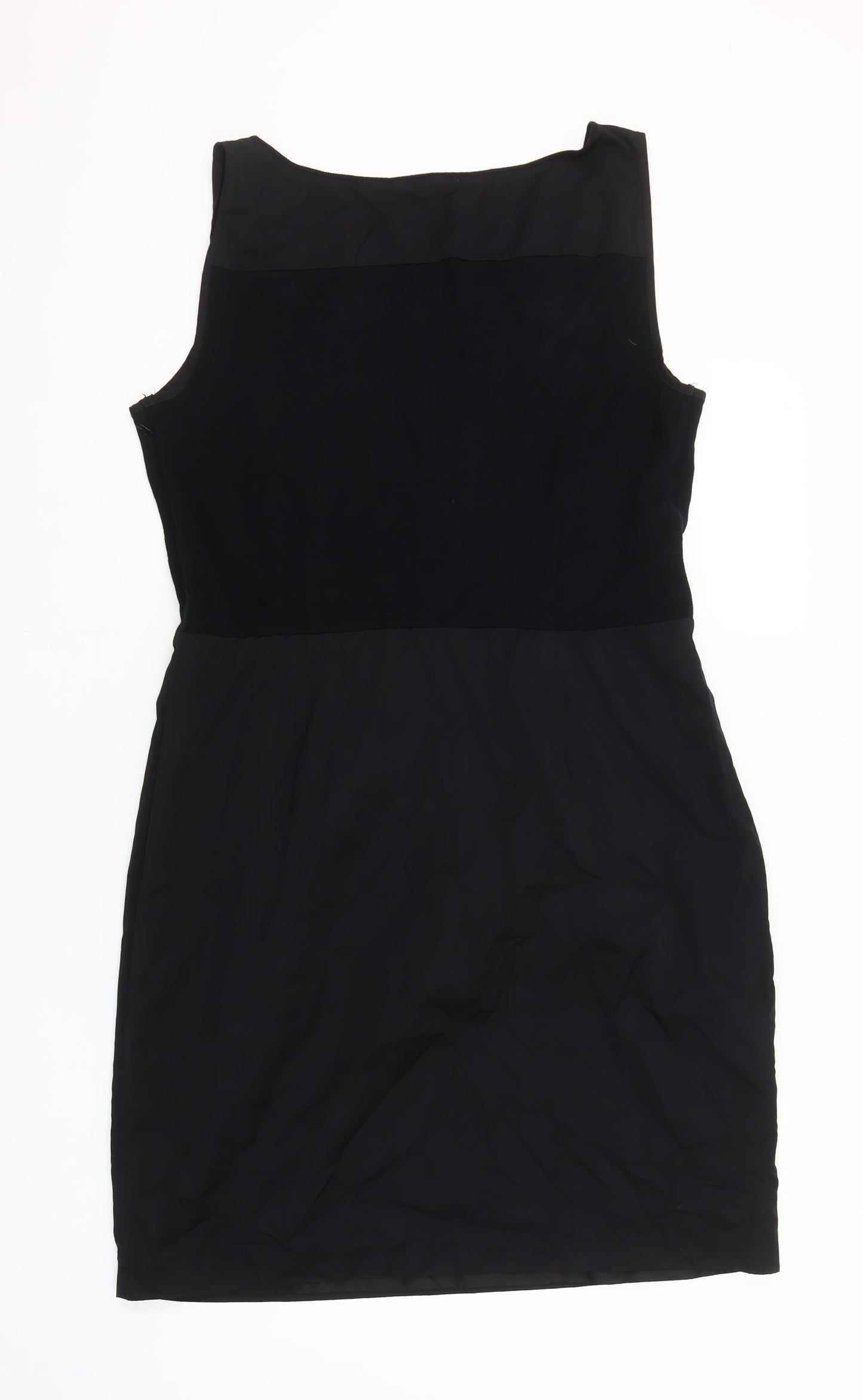 Gap Women’s Black Sleeveless Sheath Dress Size L Viscose Blend