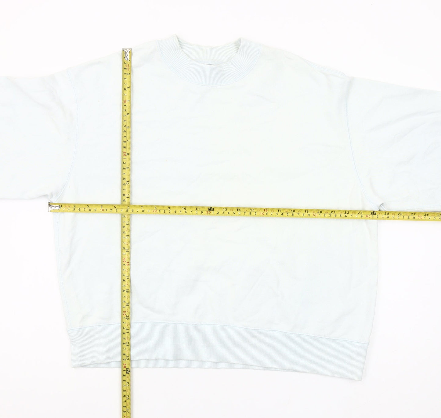 Uniqlo Women Light Blue XL Crew Neck Pullover Sweatshirt