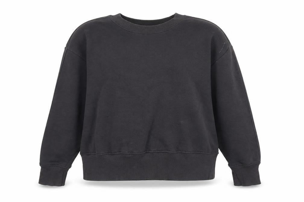MNG Women's Black Cotton Blend Pullover Sweatshirt Size S