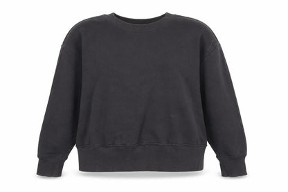 MNG Women's Black Cotton Blend Pullover Sweatshirt Size S