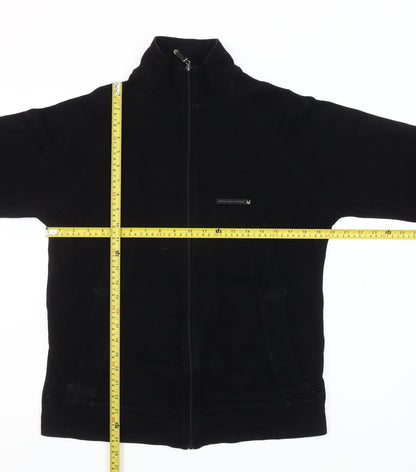 Duck and Cover Men's Black Full Zip Fleece Sweatshirt M
