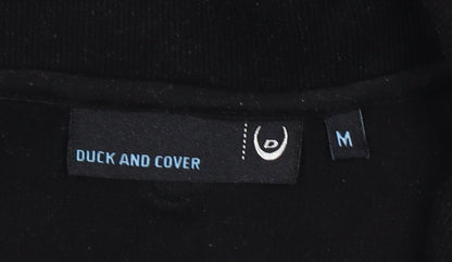 Duck and Cover Men's Black Full Zip Fleece Sweatshirt M