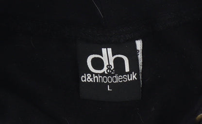 d&hhoodiesuk Women's Black L Pullover Hoodie Within Temptation Tour Graphic