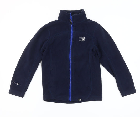 Karrimor Boys Blue 7-8 Years Fleece Jacket Full Zip Outdoor Layer