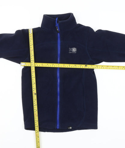 Karrimor Boys Blue 7-8 Years Fleece Jacket Full Zip Outdoor Layer