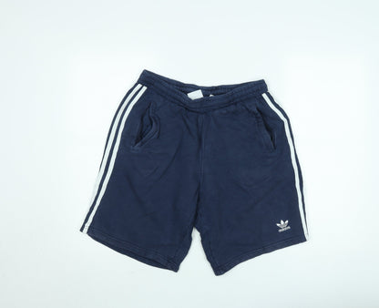 Adidas Mens Blue Sweat Shorts Size M Casual Sportswear