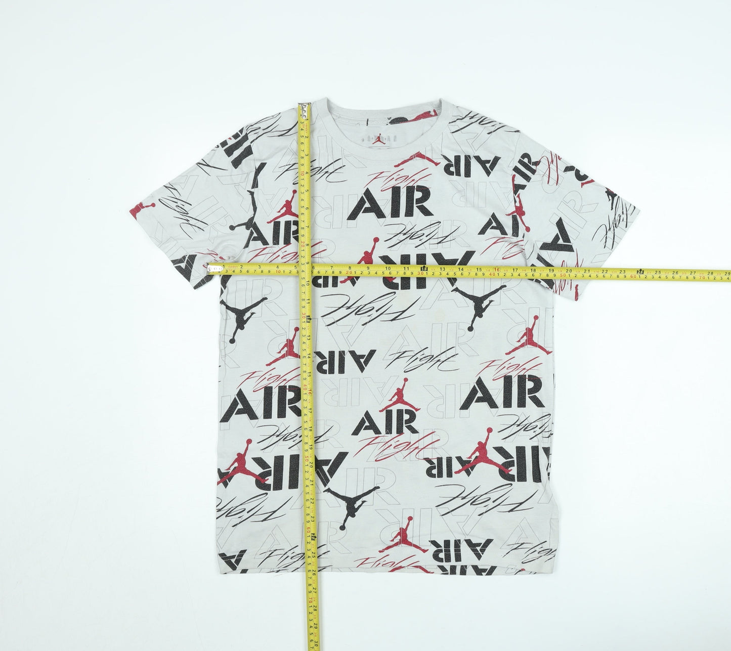 Jordan Teens White Graphic Print T-Shirt XL Sports Style