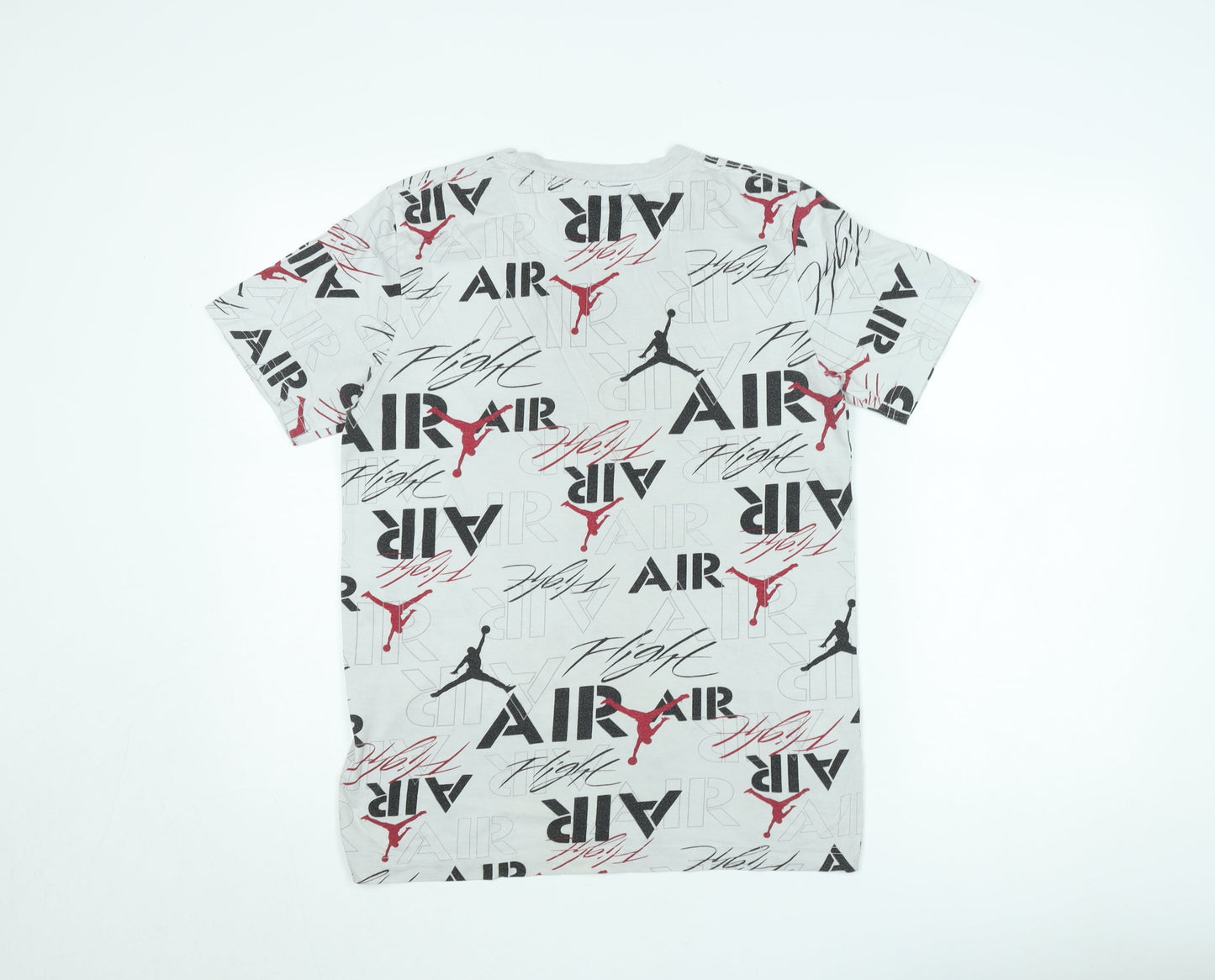 Jordan Teens White Graphic Print T-Shirt XL Sports Style