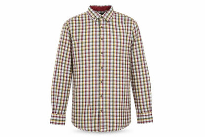Charles Tyrwhitt Men's Multicoloured Check Long Sleeve Classic Fit Shirt M