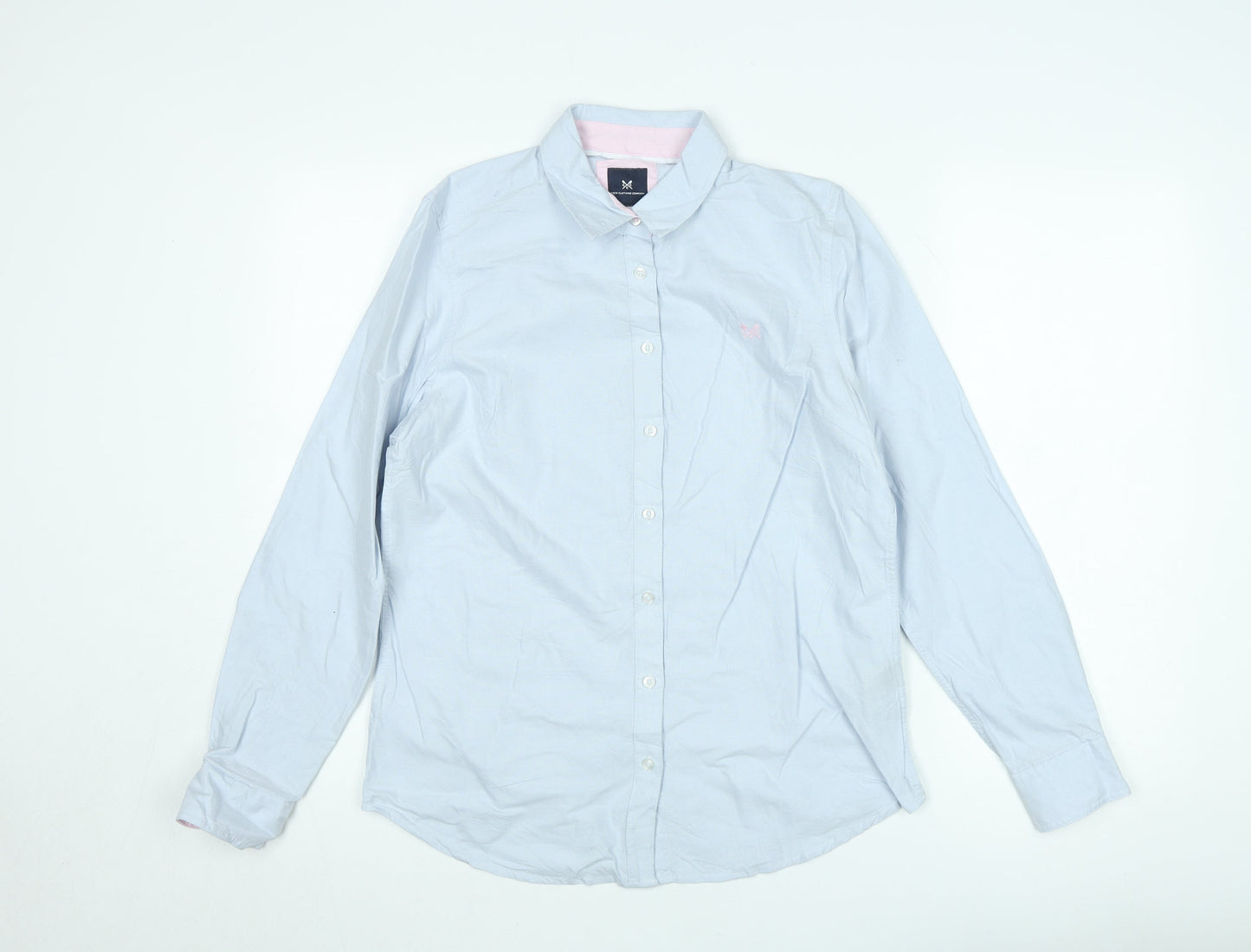 Crew Clothing Company Men's Blue Classic Fit Button-Up Shirt M