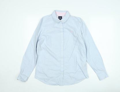 Crew Clothing Company Men's Blue Classic Fit Button-Up Shirt M