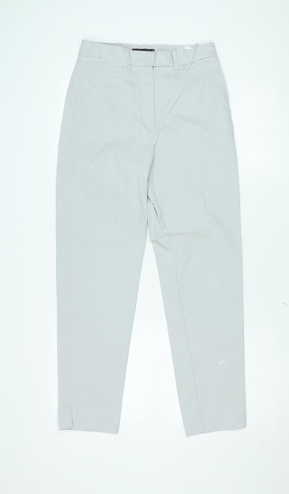 Marks and Spencer Men's Grey Regular Fit Chino Trousers Size 8