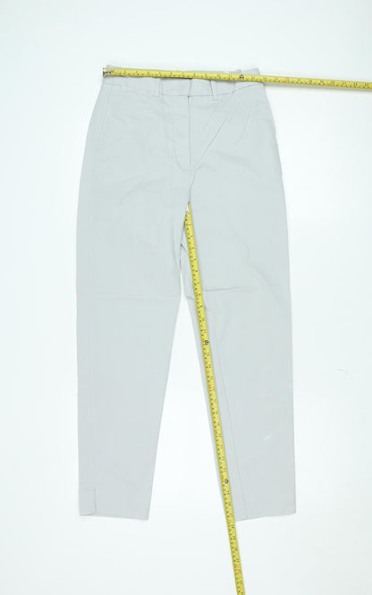 Marks and Spencer Men's Grey Regular Fit Chino Trousers Size 8