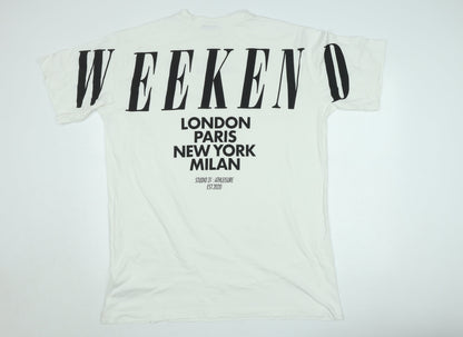 ASOS DESIGN Men's White Weekend Collective Graphic T-Shirt Size M