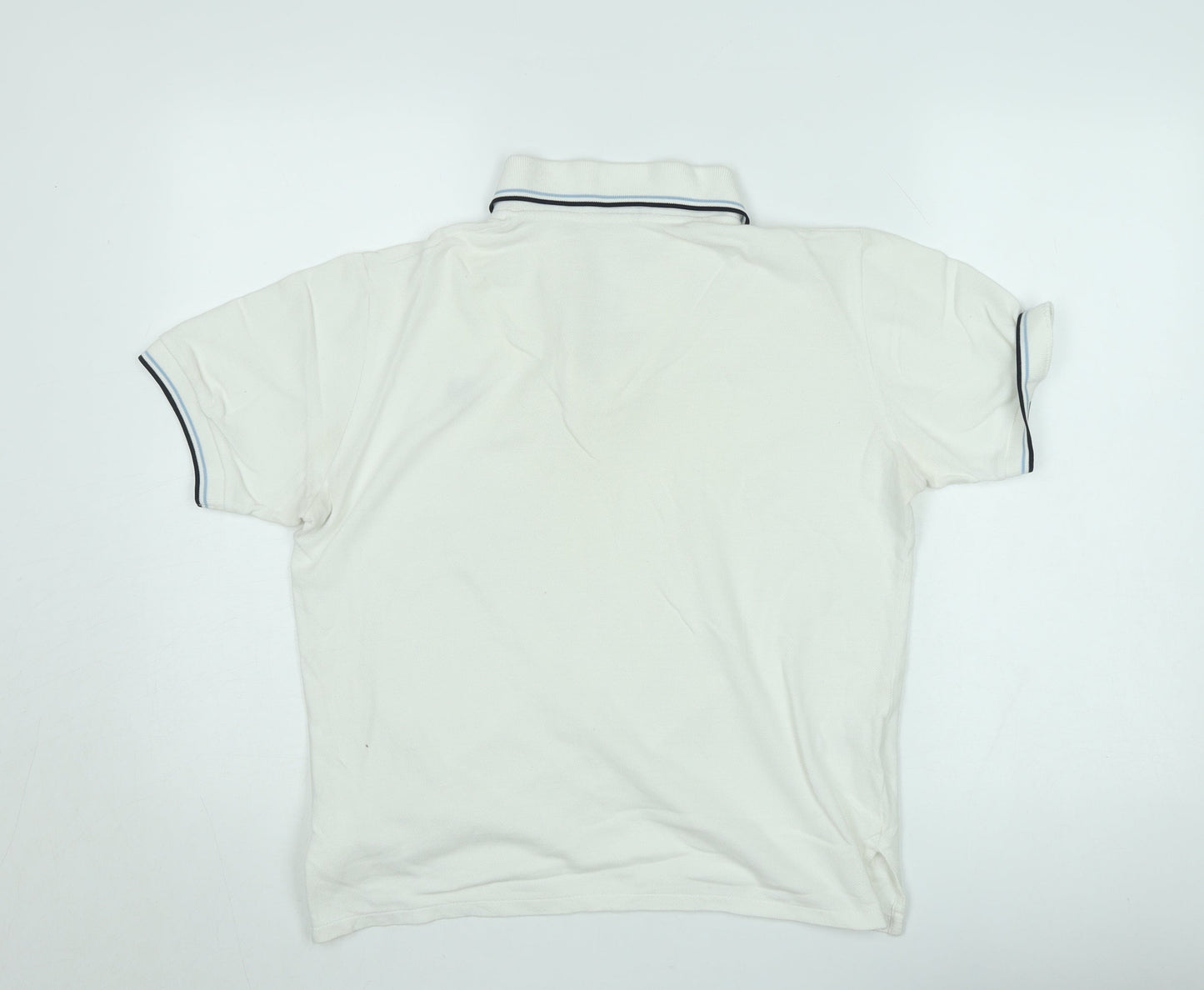 Fred Perry Men's White 36 Slim Fit Cotton Polo Shirt Made in England