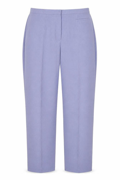 Zeta Womens Purple Size 18 Straight Polyester Trousers
