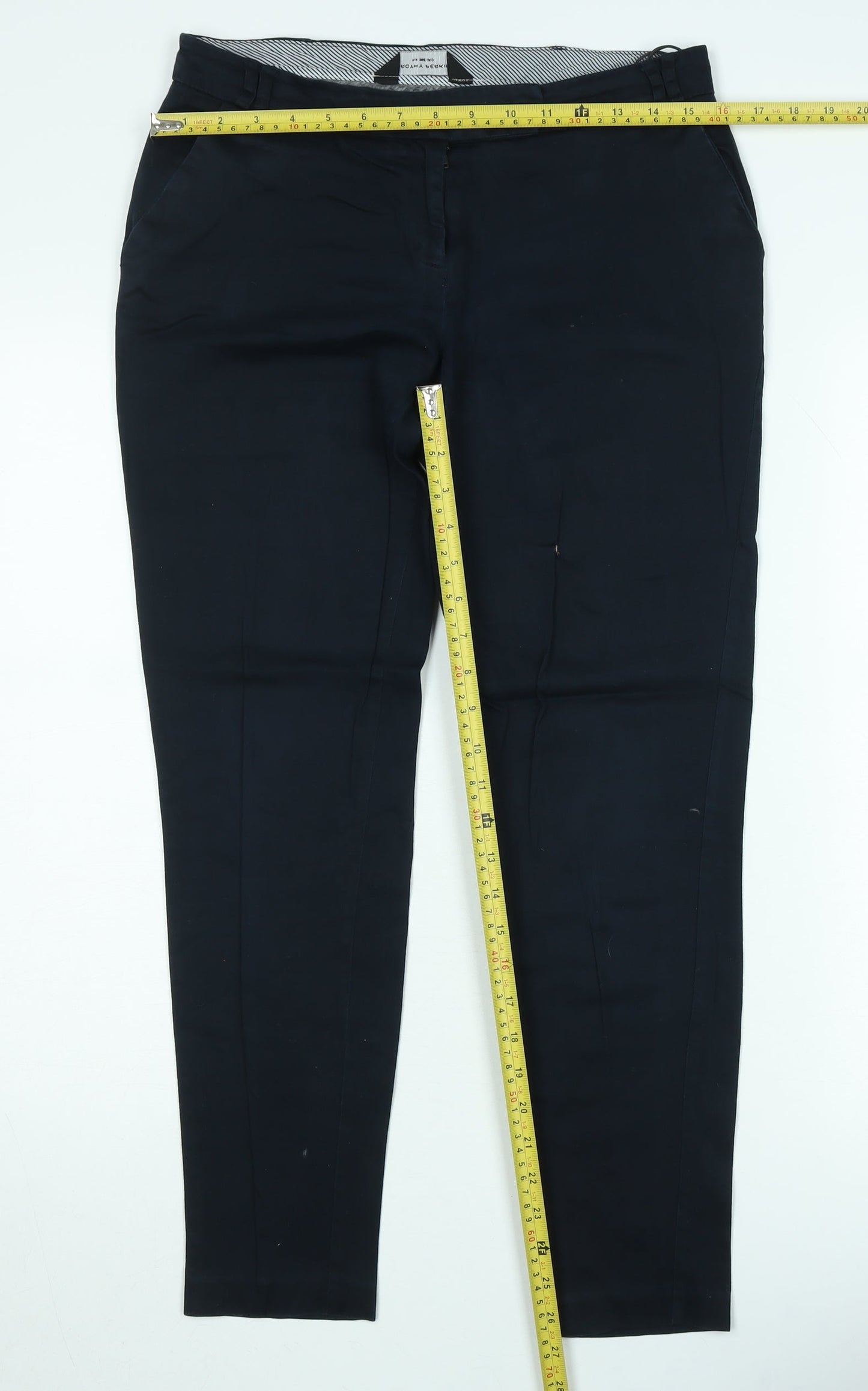 Dorothy Perkins Women’s Black Slim Fit Chino Trousers Size 8