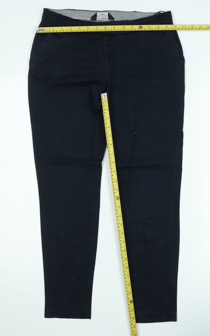 Dorothy Perkins Women’s Black Slim Fit Chino Trousers Size 8
