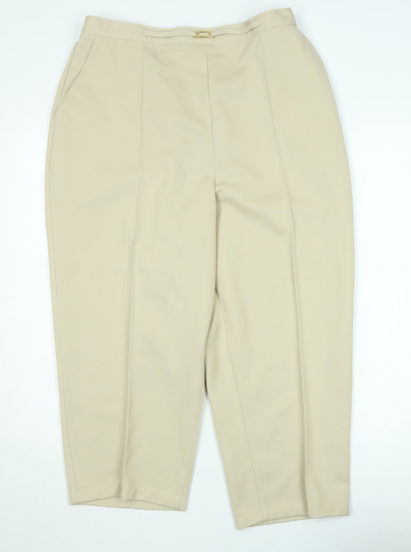 Marks and Spencer Women’s Beige Size 20 Tall Straight Trousers