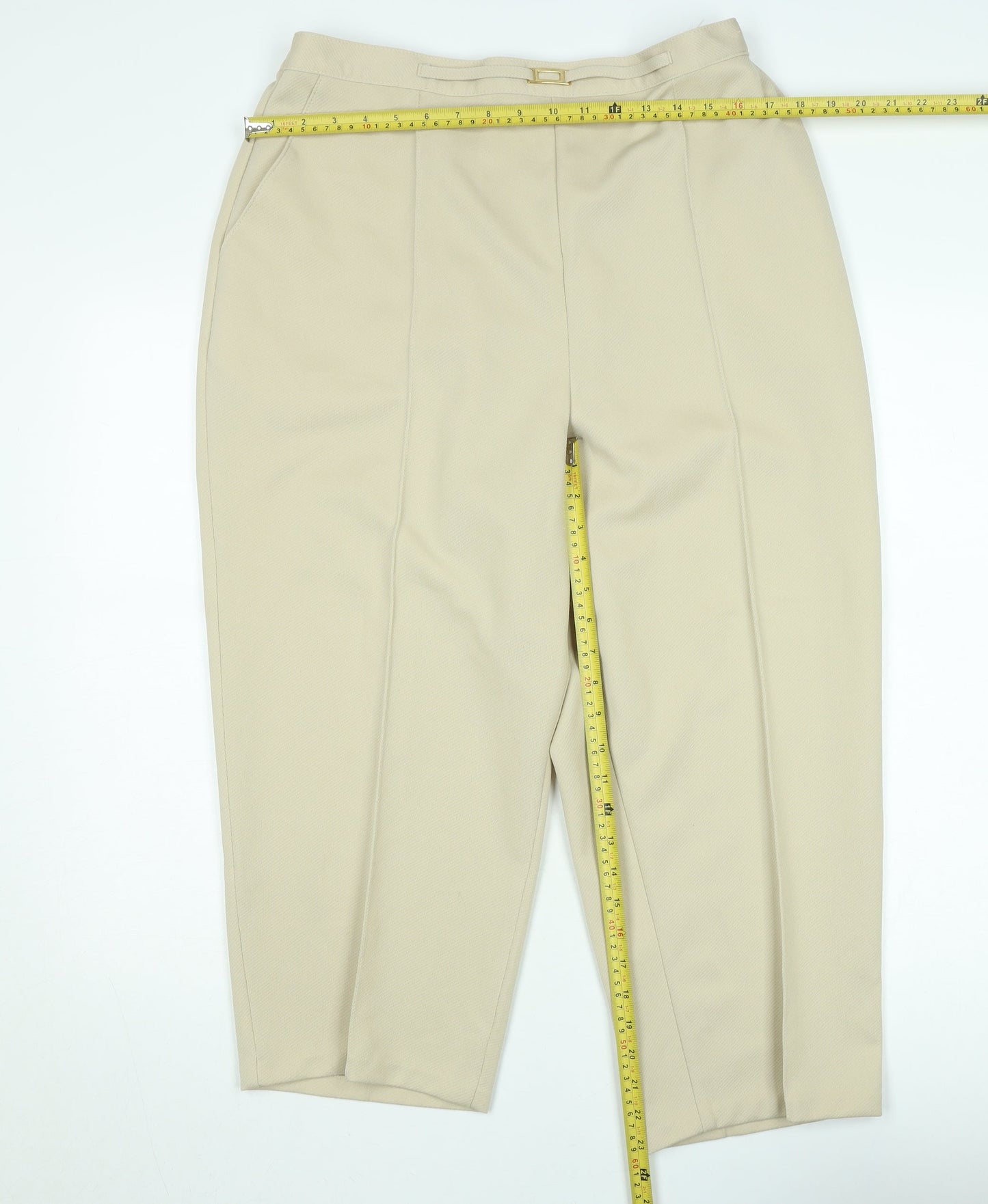 Marks and Spencer Women’s Beige Size 20 Tall Straight Trousers