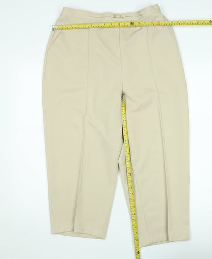 Marks and Spencer Women’s Beige Size 20 Tall Straight Trousers