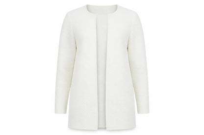 Vila Women Ivory Open Knit Long Sleeve Cardigan Size S