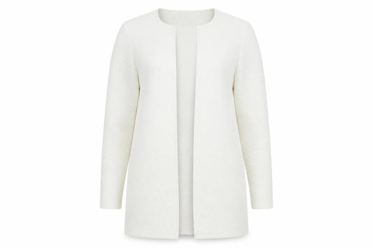 Vila Women Ivory Open Knit Long Sleeve Cardigan Size S