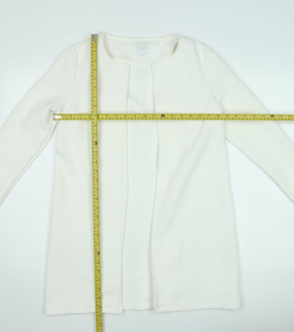 Vila Women Ivory Open Knit Long Sleeve Cardigan Size S