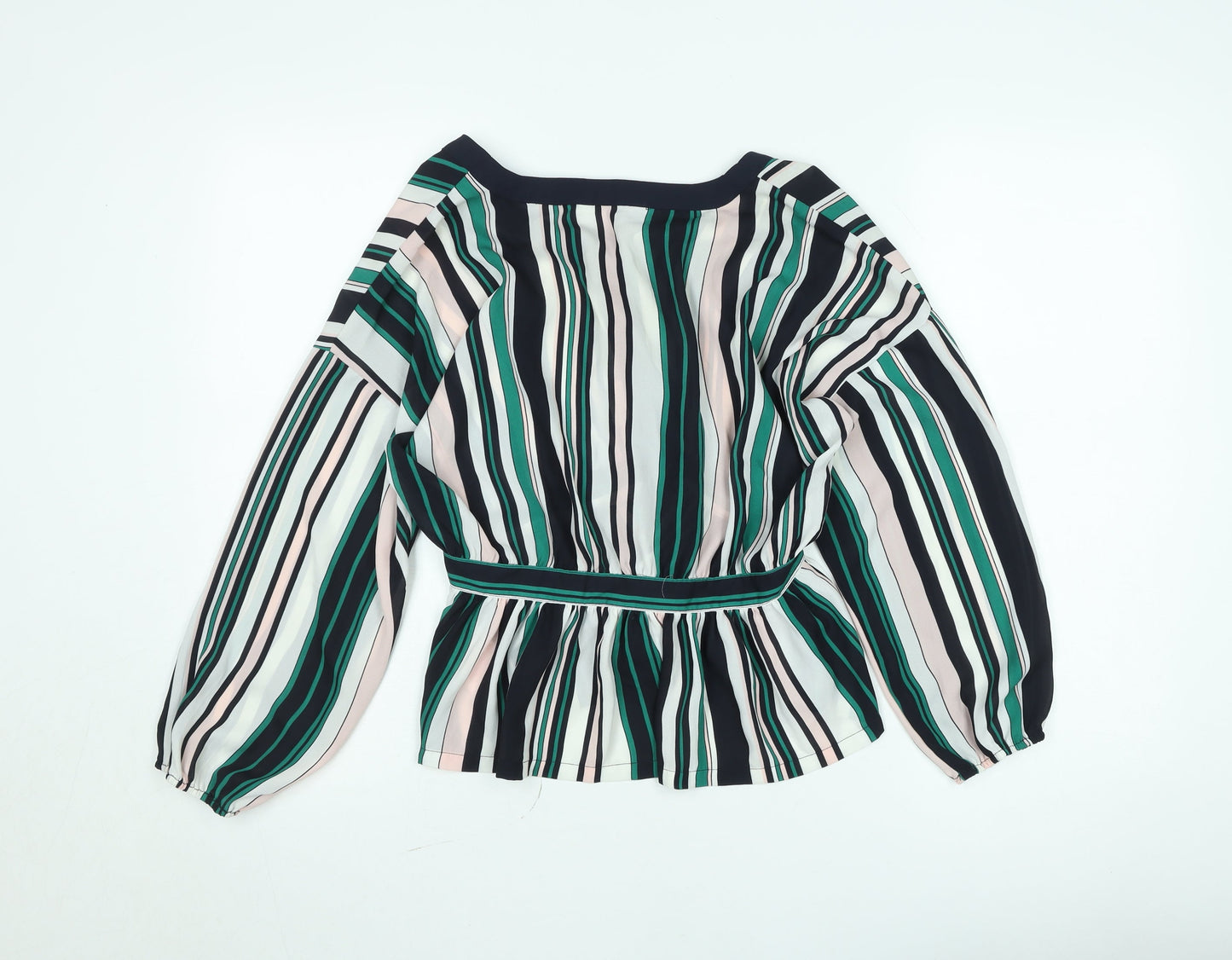 ONLY Women's Multicoloured Striped Tunic Blouse Size 8