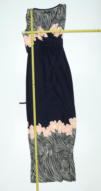 Principles by Ben de Lisi Women's Blue Floral Midi Sheath Dress Size 12