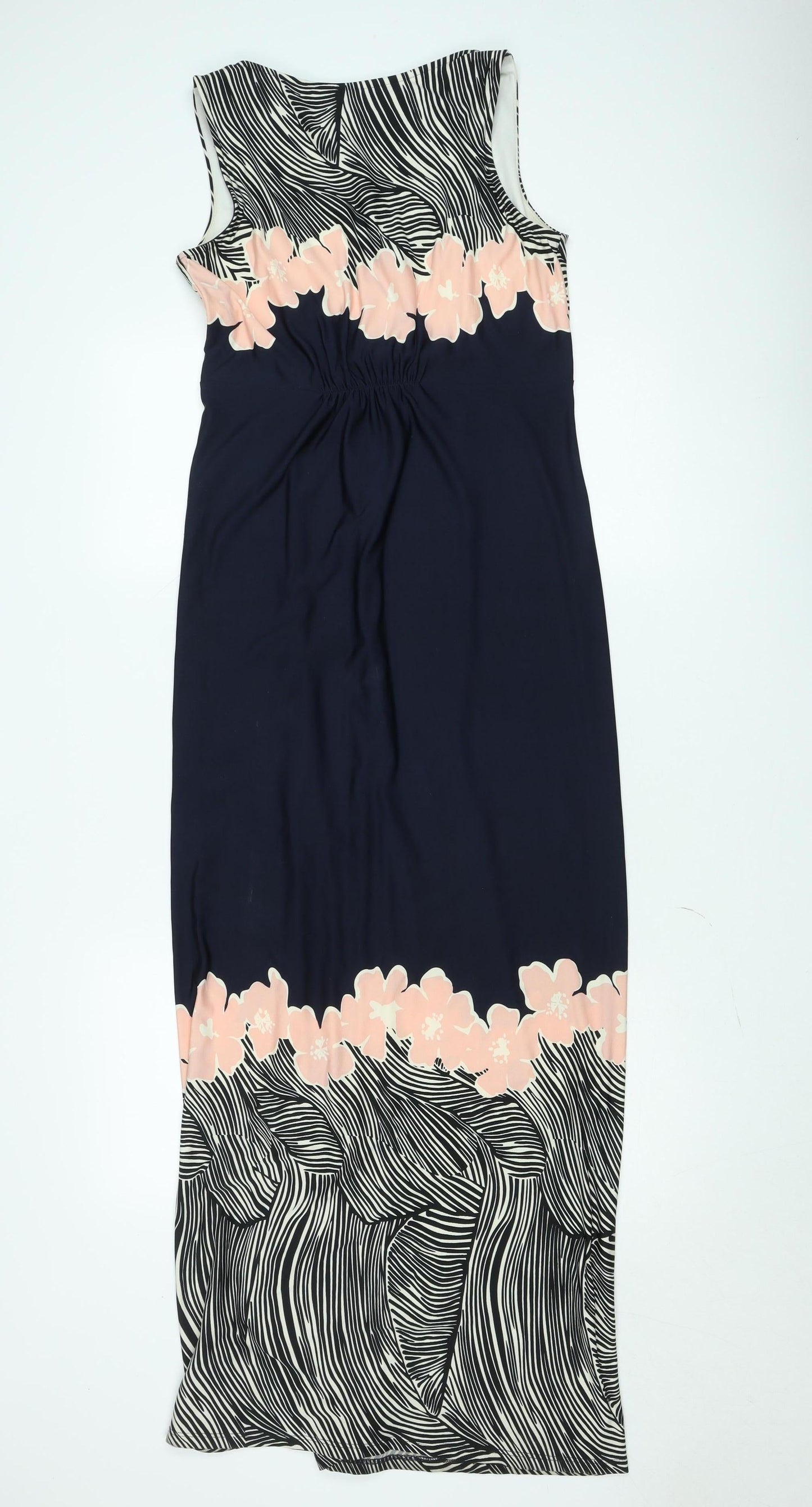 Principles by Ben de Lisi Women's Blue Floral Midi Sheath Dress Size 12