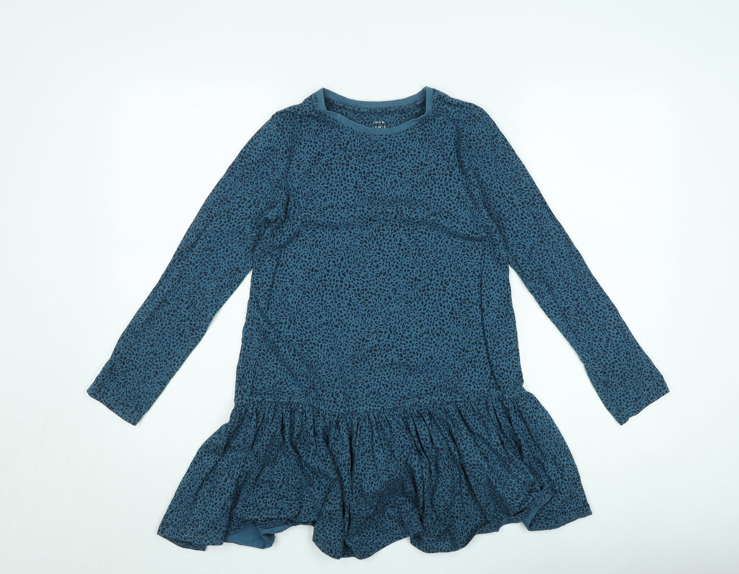 John Lewis & Partners Women Blue Animal Print Tunic Top Size 10